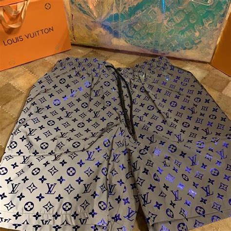 louis vuitton pattern shorts|louis vuitton reflective shorts.